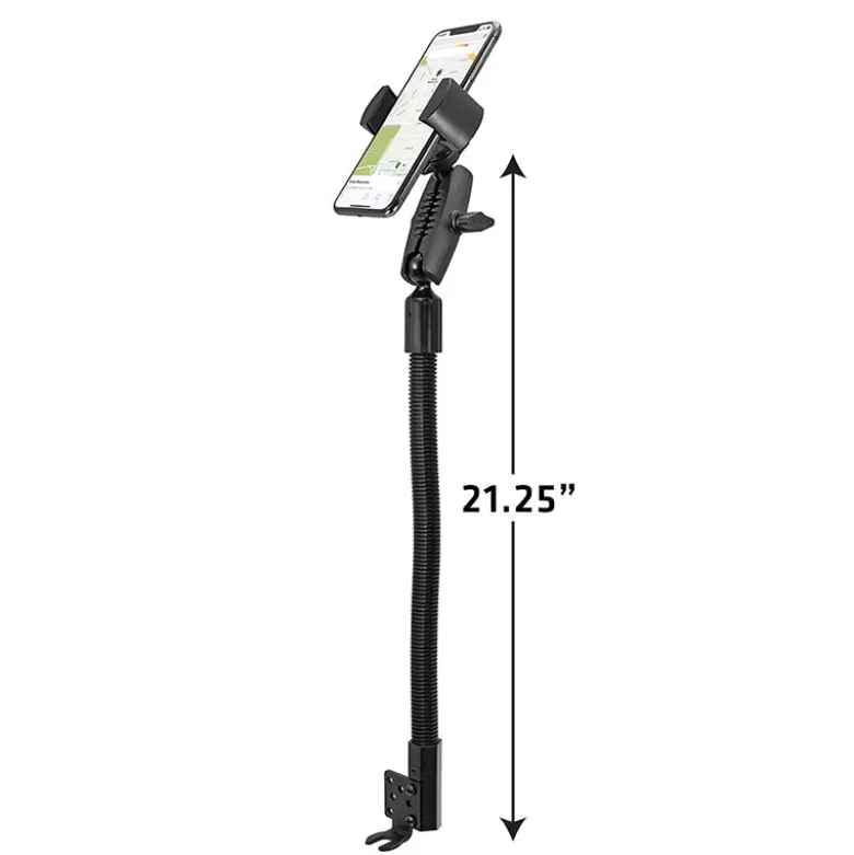 RoadVise® Heavy-Duty Seat Rail or Floor Phone Mount