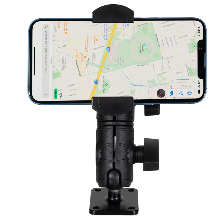 RoadVise® Holder with Double Socket Arm and Drill-Base Mount
