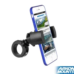 RoadVise® Motorcycle Phone Mount - Black Aluminum