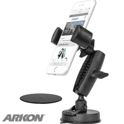 RoadVise® Phone Holder with Sticky Suction Mount and Shaft