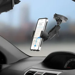 RoadVise® Phone Holder with Suction Mount and Adjustable Arm