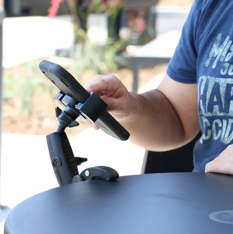 RoadVise® Robust Clamp Phone Mount with Security Knob