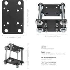RoadVise® Ultra Forklift Front Guard Phone and Tablet Mount