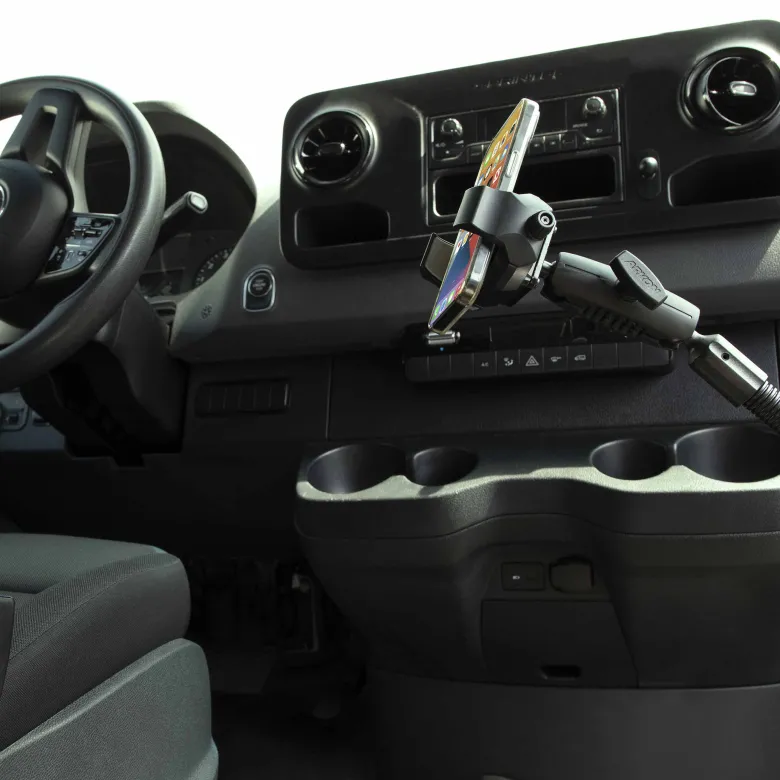 RoadVise® Ultra Holder with Heavy-Duty Seat Rail Mount