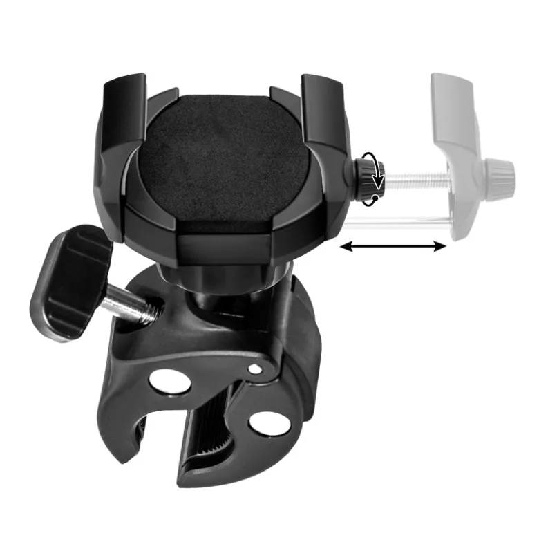 RoadVise® Ultra Phone and Tablet Clamp Post Mount for Handlebars and Posts