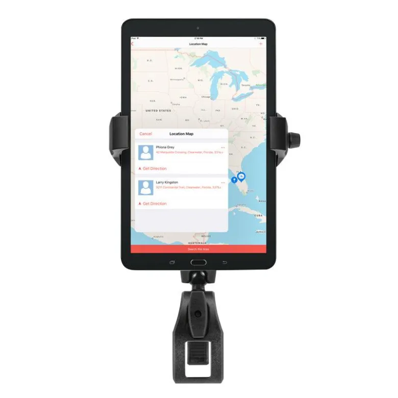 RoadVise® Ultra Phone and Tablet Holder with Clamp Mount and Security Knob