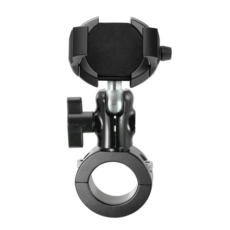 RoadVise® Ultra Premium Aluminum Motorcycle Handlebar Phone and Tablet Mount with Extension