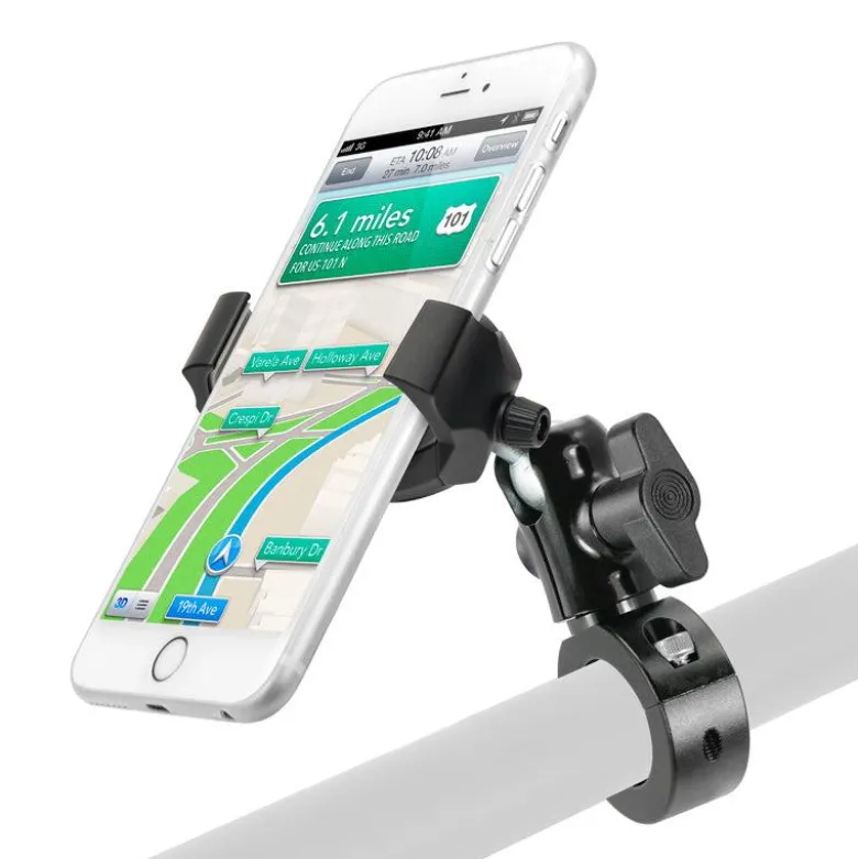 RoadVise® Ultra Premium Aluminum Motorcycle Handlebar Phone and Tablet Mount with Extension