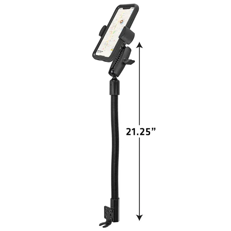 RoadVise® XL Heavy-Duty Seat Rail or Floor Tablet or Phone Mount