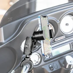 RoadVise® XL Phone and Midsize Tablet Holder with Handlebar Collar Mount and 2.75" Shaft