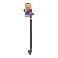 RoadVise XL Phone Holder with Heavy Duty Car Seat Rail Mount and 3.75” Shaft Arm