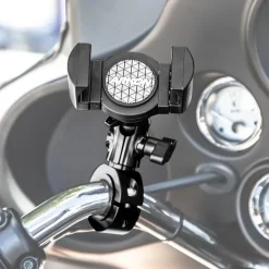 RoadVise® XL Premium Aluminum Motorcycle Handlebar Phone and Midsize Tablet Mount