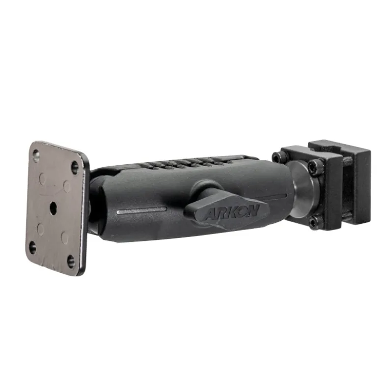 Robust Car Headrest Mount Pedestal with 4-Hole AMPS Head
