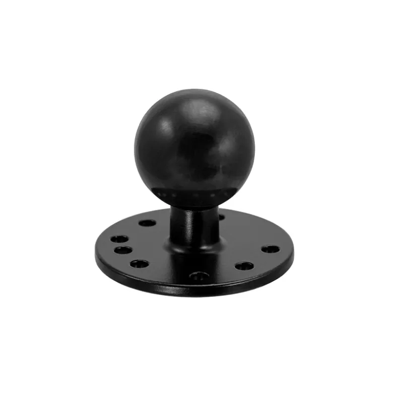 Robust Circular Metal 38mm (1.5 inch) Ball to 1/4"-20 Camera Bolt Adapter