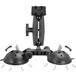 Robust™ Double Windshield Suction Mount - 4-Prong Pattern Compatible