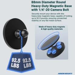 Robust Magnetic Mount for Cameras and Video Cameras