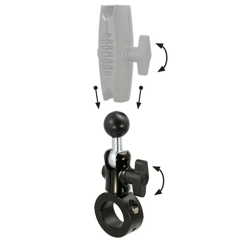 Robust 25mm Aluminum Motorcycle Handlebar Mount