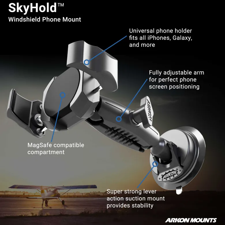 SkyHold™ Windshield Suction Phone Mount