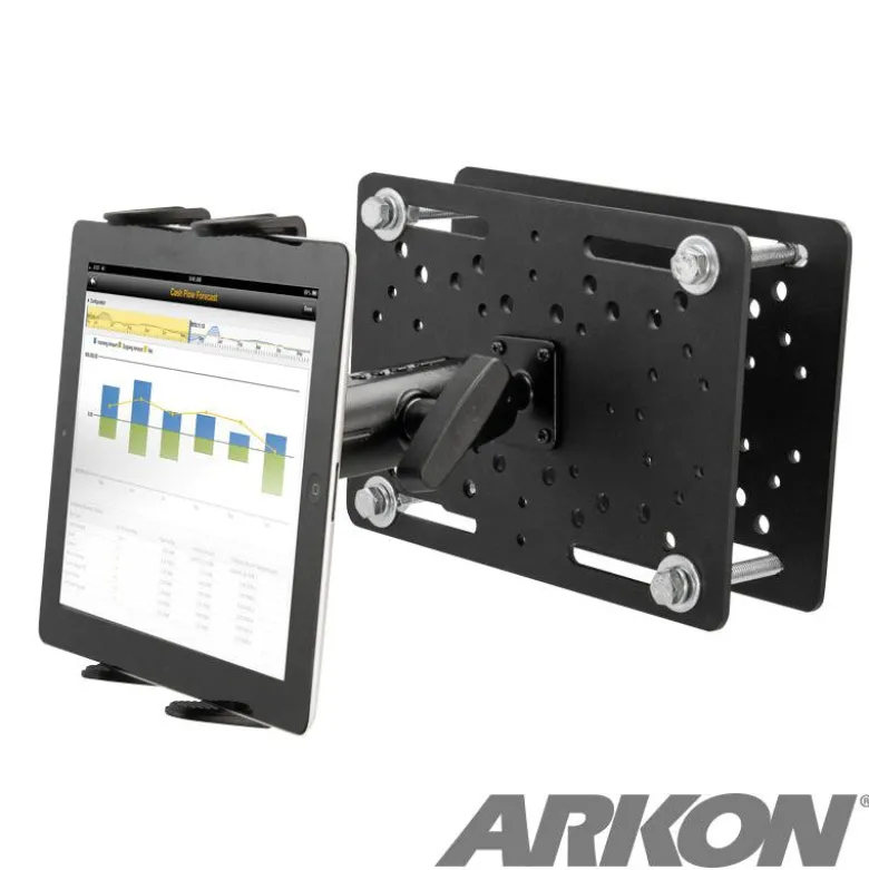 Slim-Grip® Overhead Guard Forklift Tablet Mount with 5" Shaft
