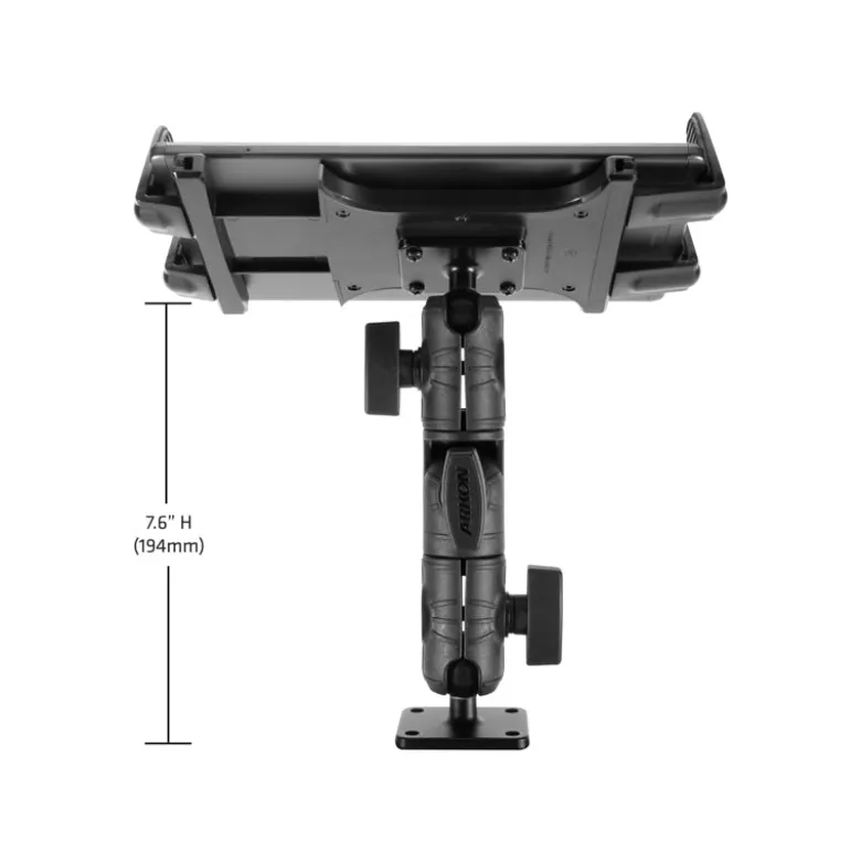 Slim-Grip® Tablet Drill-Base Mount with Ratcheting Swivel Arm