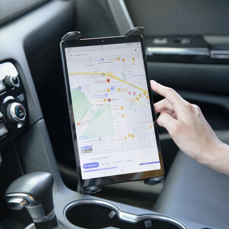 Slim-Grip® Tablet Holder with Seat Rail Mount and 22" Bendable Arm