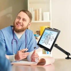 Slim-Grip® Tablet Holder with Clamp Base and Extension Arm