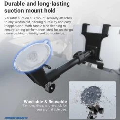 Slim-Grip® Tablet Holder with Windshield Suction Mount and Extension Arm