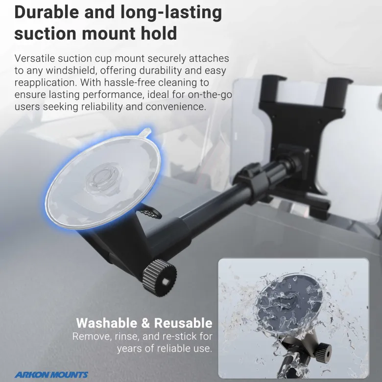 Slim-Grip® Tablet Holder with Windshield Suction Mount and Extension Arm