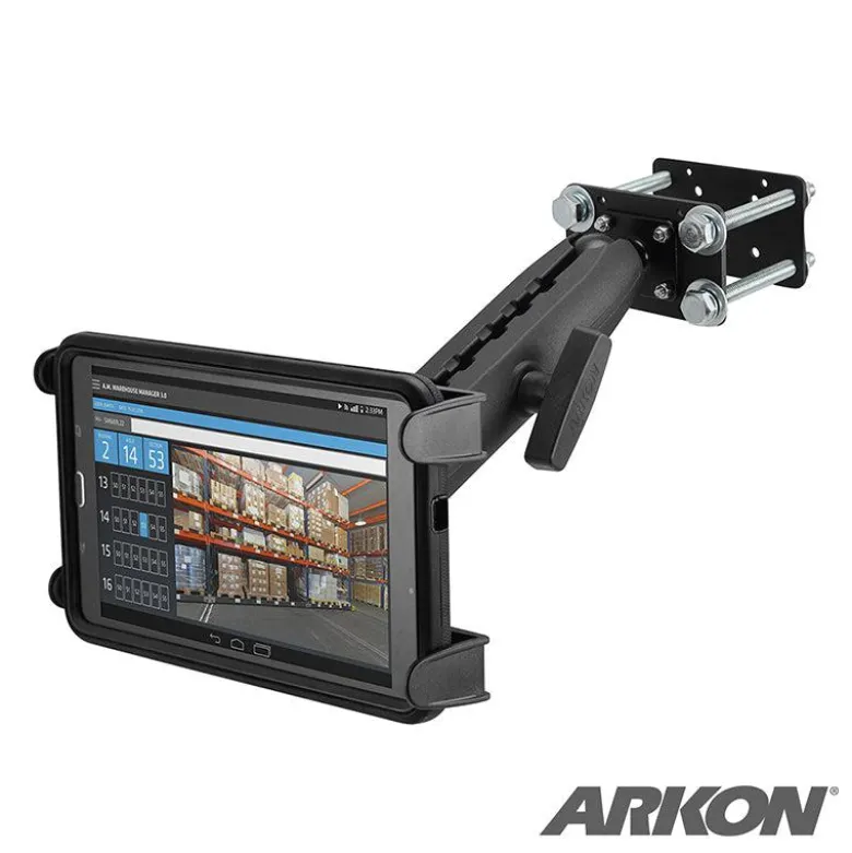 Slim-Grip® Tablet Holder with Forklift Front Guard Mount and 10.25" Metal Arm