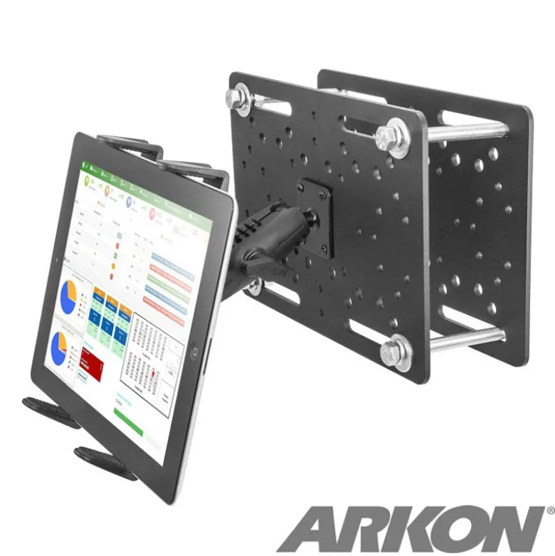 Slim-Grip® Tablet Holder with Overhead Forklift Guard Mount and 3.75" Shaft