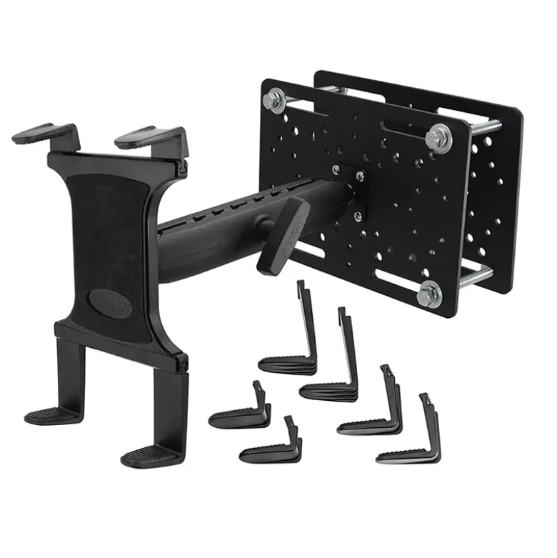Slim-Grip® Tablet Holder with Forklift Overhead Guard Mount and 8.5" Metal Shaft