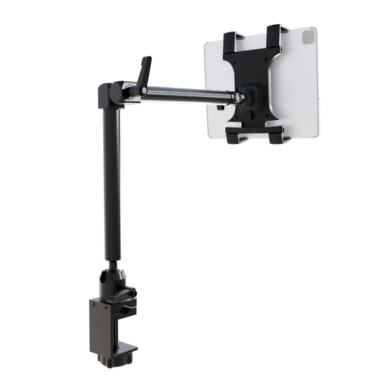Slim-Grip® Tablet Holder with Heavy-Duty Desk or Wheelchair Clamp Mount and 22" Arm
