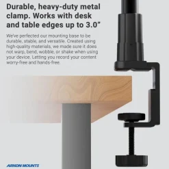 Slim-Grip® Tablet Holder with Heavy-Duty Clamp Mount