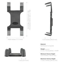 Slim-Grip® Tripod Tablet Mount with 3.75" Shaft