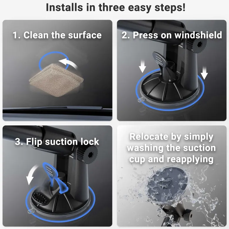 Slim-Grip® Ultra Holder with Suction Mount