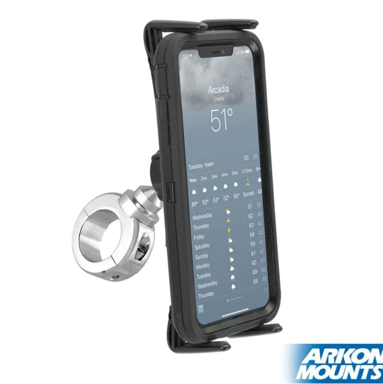 Slim-Grip® Ultra Premium Aluminum Motorcycle Handlebar Phone and Midsize Tablet Mount