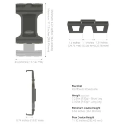 Slim-Grip® Ultra Pro POS Drill-Base Tablet Mount