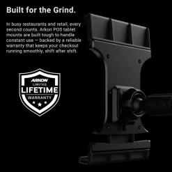 Slim-Grip® Ultra Pro POS Tablet Mount with 12” Gooseneck Clamp