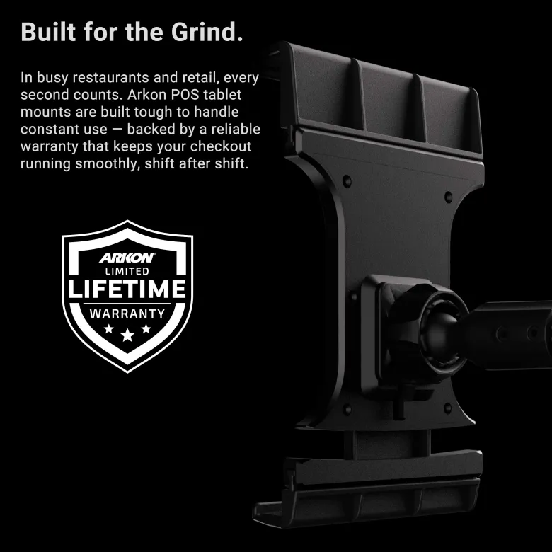 Slim-Grip® Ultra Pro POS Tablet Mount with 12” Gooseneck Clamp
