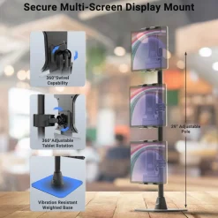 Slim-Grip® Ultra Pro POS Tablet Mount with Triple Holders