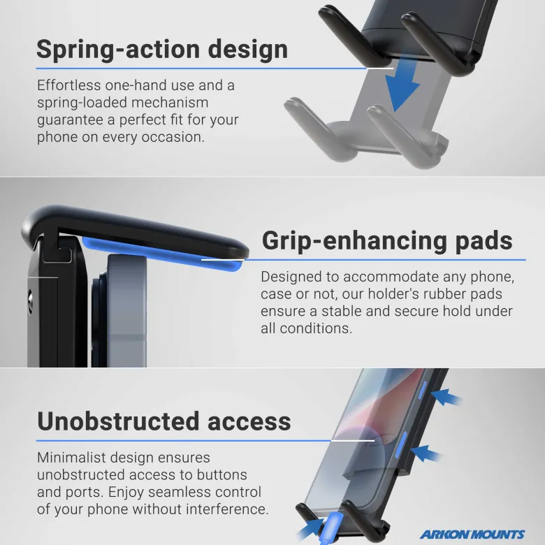 Slim-Grip® Ultra Sticky Suction Windshield or Dash Phone Car Mount for iPad, Note, and more