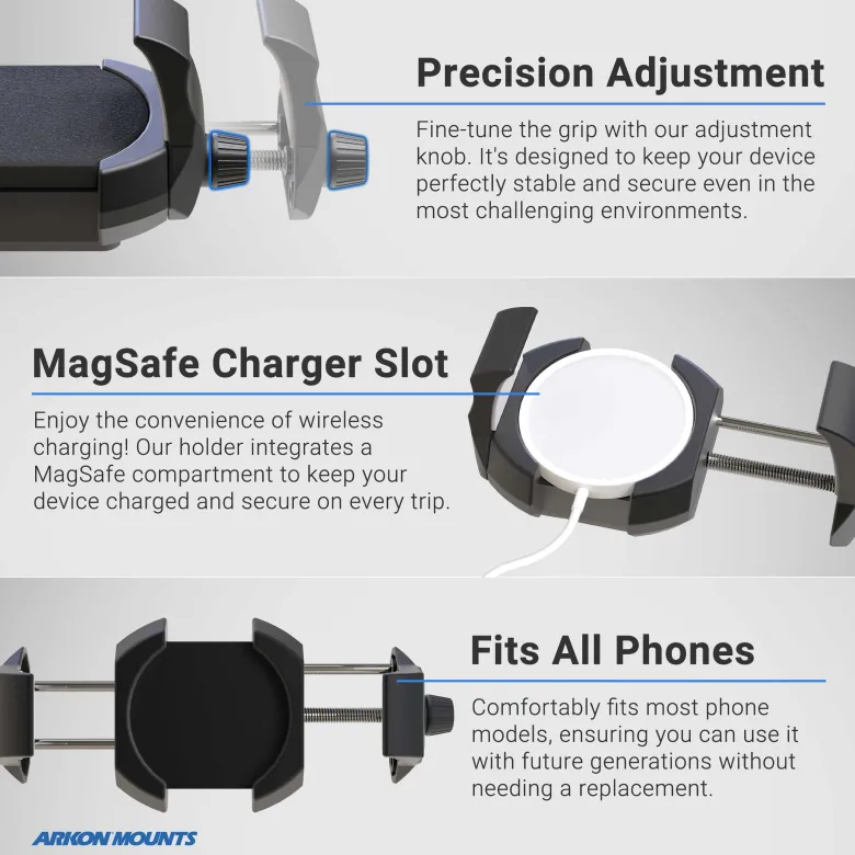 SteadyMag™ Magnetic Mount System with RoadVise® Ultra Phone Holder