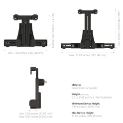 SteadyMag™ Magnetic Mount System with LockVise™ Locking Tablet Holder
