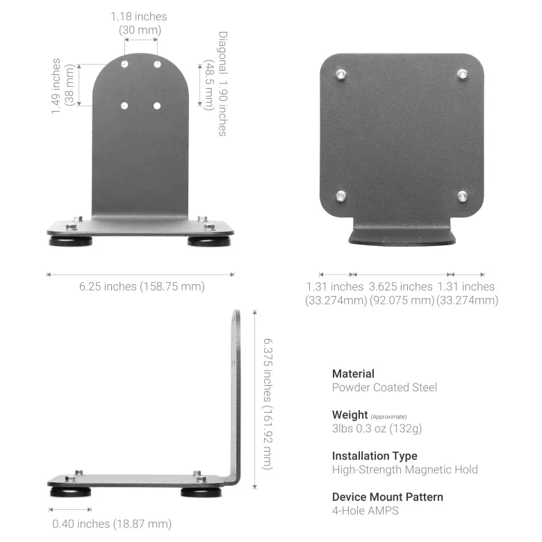SteadyMag™ Magnetic Mount System with Slim-Grip® Tablet Holder