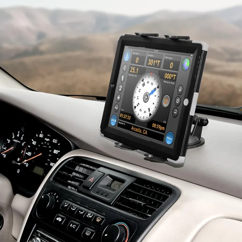 Sticky Suction Windshield or Dash Slim-Grip® Tablet Mount for iPad, Note, and more