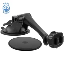 Sticky Suction Windshield or Dash Mount with 3" Arm for Dual-T Holders and Magellan GPS