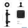 T-Bolt 20mm Ball Drill Base Mount