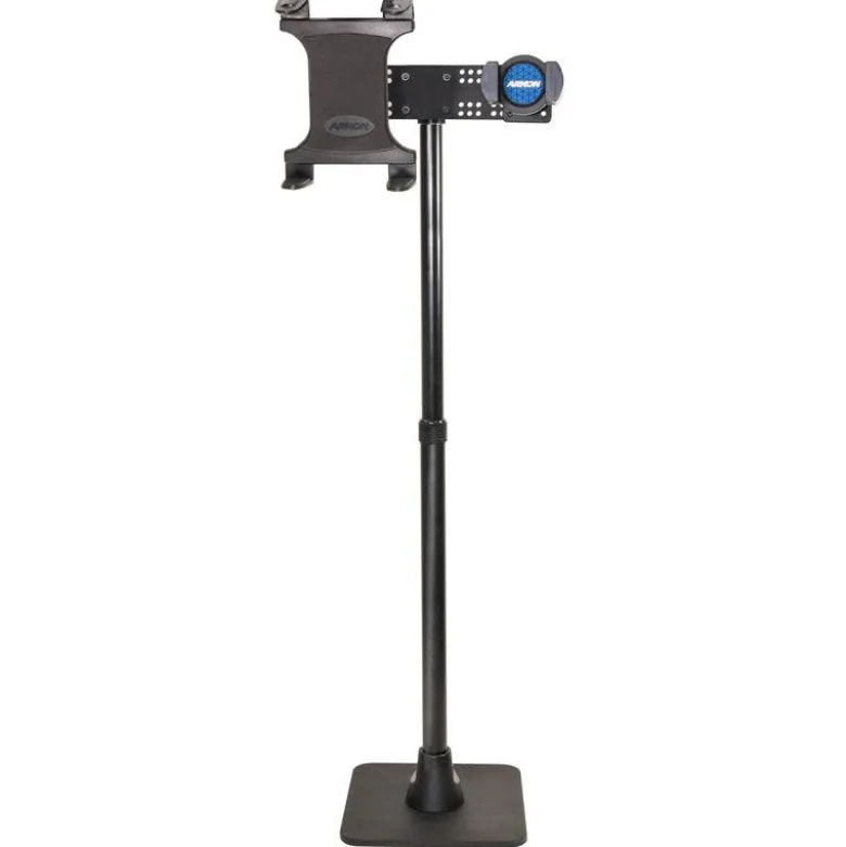 TW Broadcaster Dual Slim-Grip® Tablet and RoadVise® Phone Countertop or Desk 29-inch Stand Holder for Live Streaming