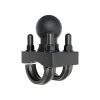 U-Bolt Round Bar Mount with 38mm Metal Ball – Multiple Bar Sizes
