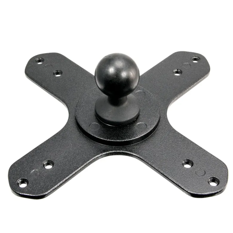 VESA 75 / VESA 100 to 25mm Ball Mount Bracket Adapter